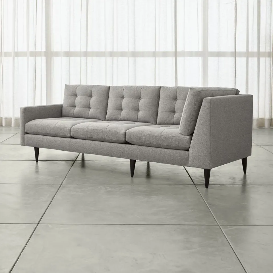 Petrie Midcentury Left-Arm Corner Sofa Sectional Piece