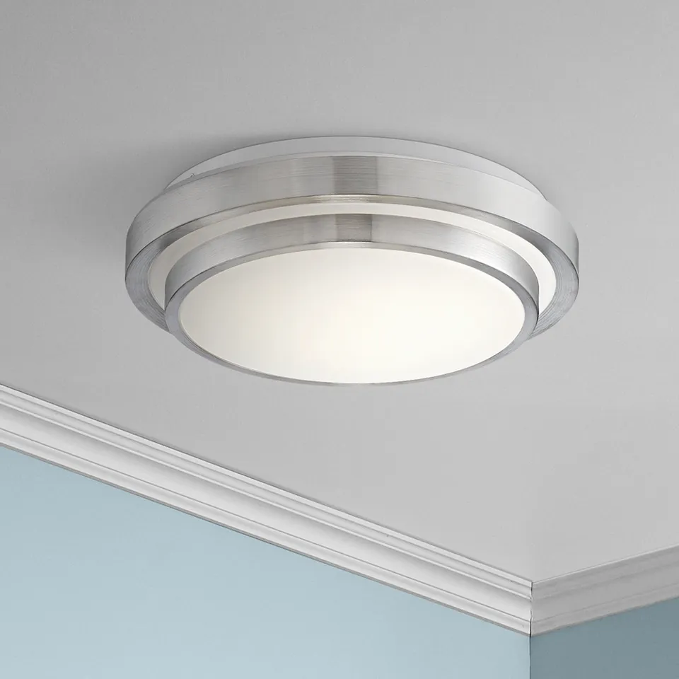 Possini Euro Averson 13 1/2" Wide Double-Tier LED Modern Ceiling Light