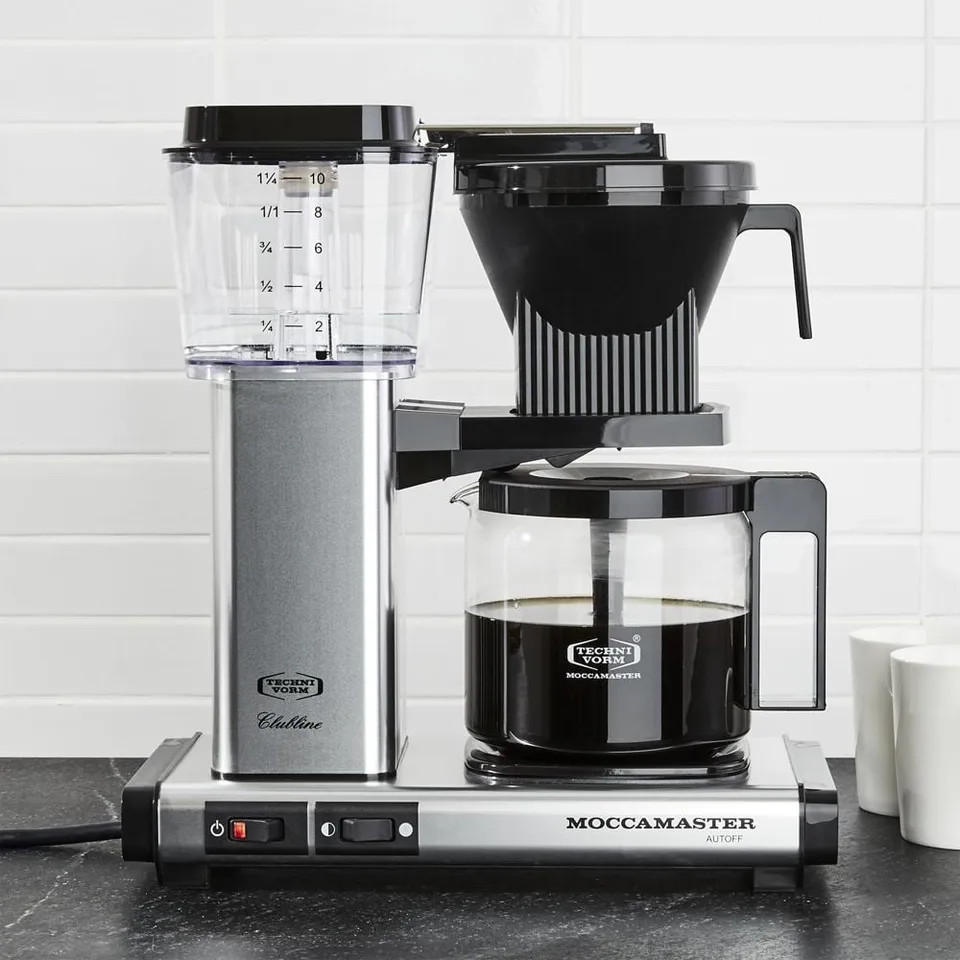 Moccamaster KBGV Select Glass Brewer 10-Cup Polished Silver Coffee Maker