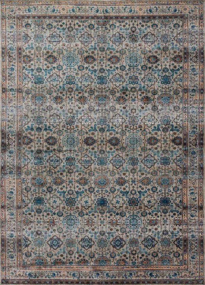 Magnolia Home by Joanna Gaines x Loloi Kivi KV-05 Fog / Multi 18" x 18" Sample