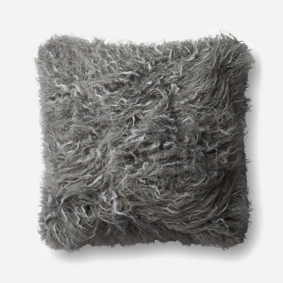 PILLOWS - GREY - 22" X 22" Cover Only