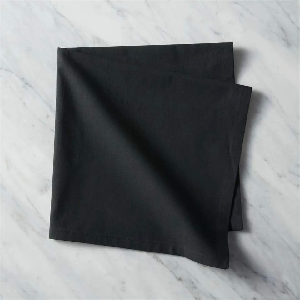 Poplin Black Cloth Napkin