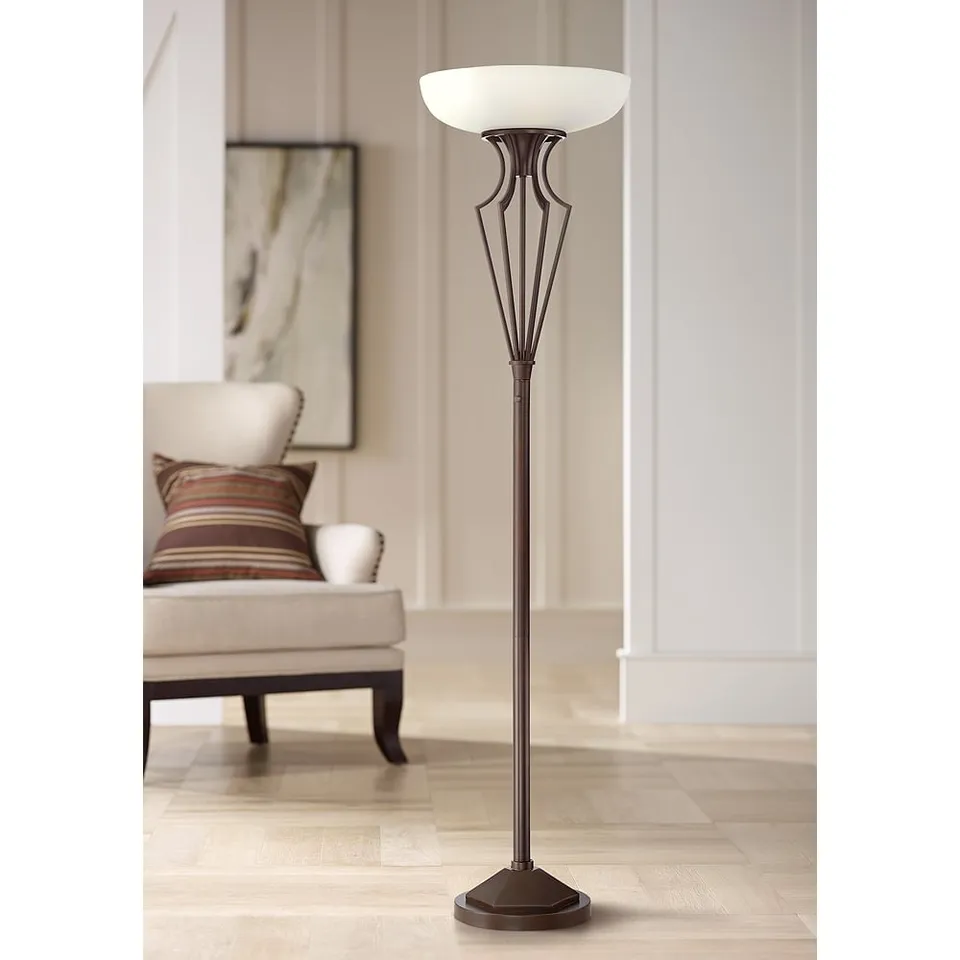Franklin Iron Volero 73" Light Blaster 4-Light Torchiere Floor Lamp