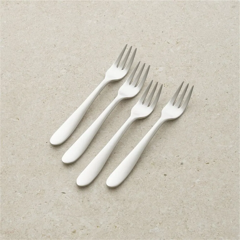 Fusion Satin Appetizer Forks, Set of 4