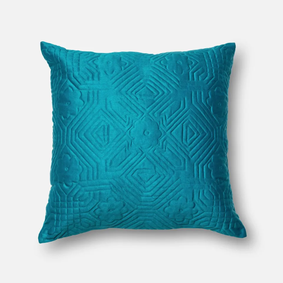 PILLOWS - TEAL - 22" X 22" Cover w/Down