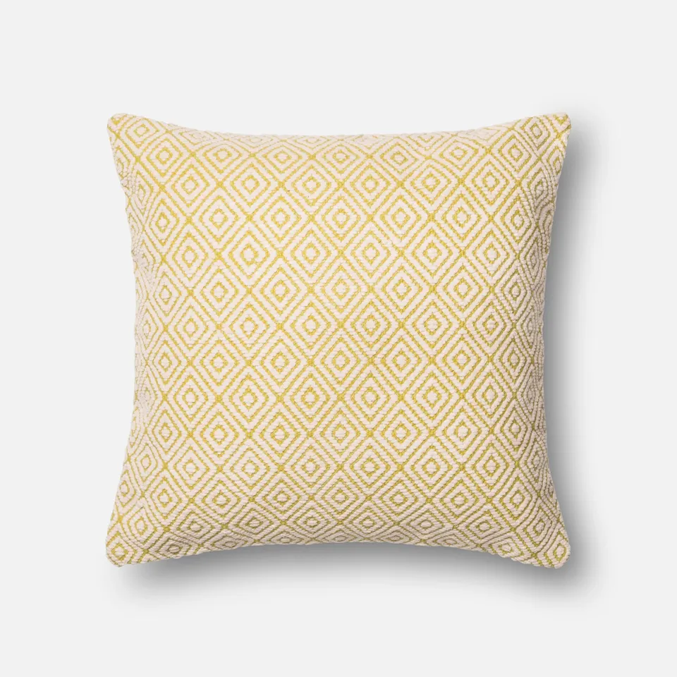 PILLOWS - LEMON / CARMEL - 22" X 22" Cover Only