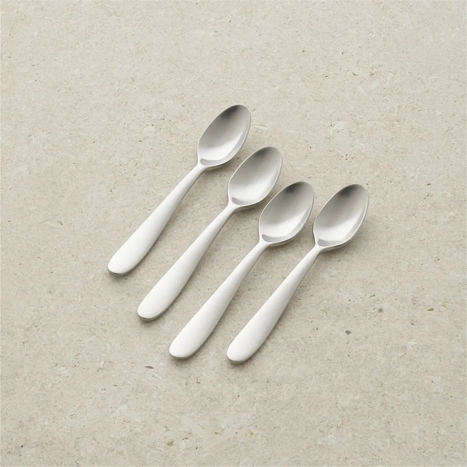 Fusion Satin Espresso Spoons, Set of 4