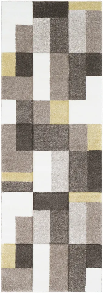 Santa Monica Beige Indoor 2'7" x 7'7" Machine Woven Rug