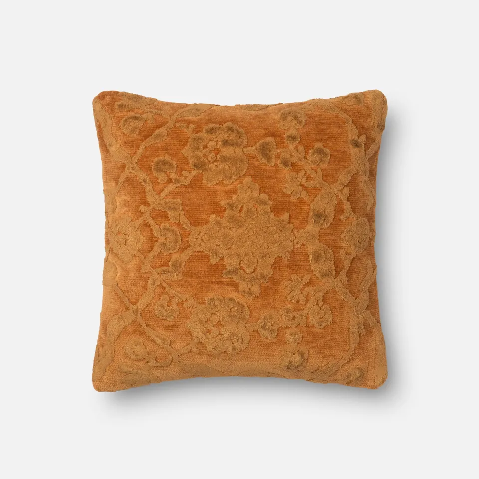 PILLOWS - AMBER - 18" X 18" Cover w/Down