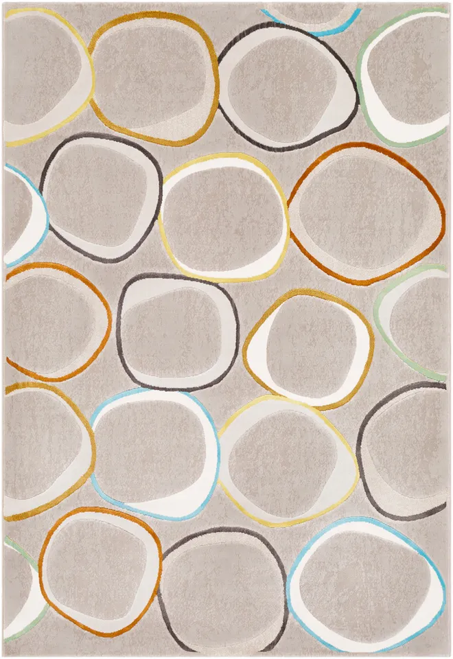 Peachtree Blue Indoor 2' x 2'11" Machine Woven Rug