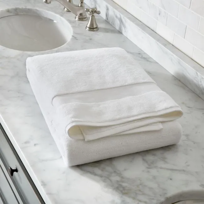 Classic Organic Turkish Cotton White Bath Sheet