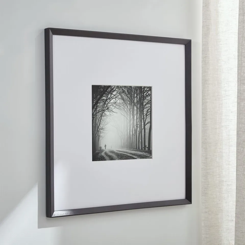 Icon Wood 11x11 Black Wall Picture Frame