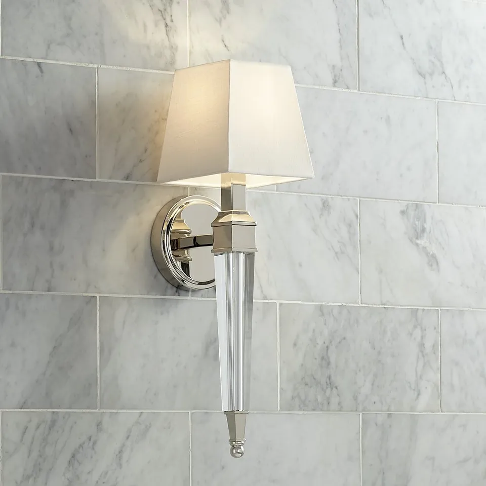 Possini Euro Irene 20 3/4" High Polished Nickel Wall Sconce