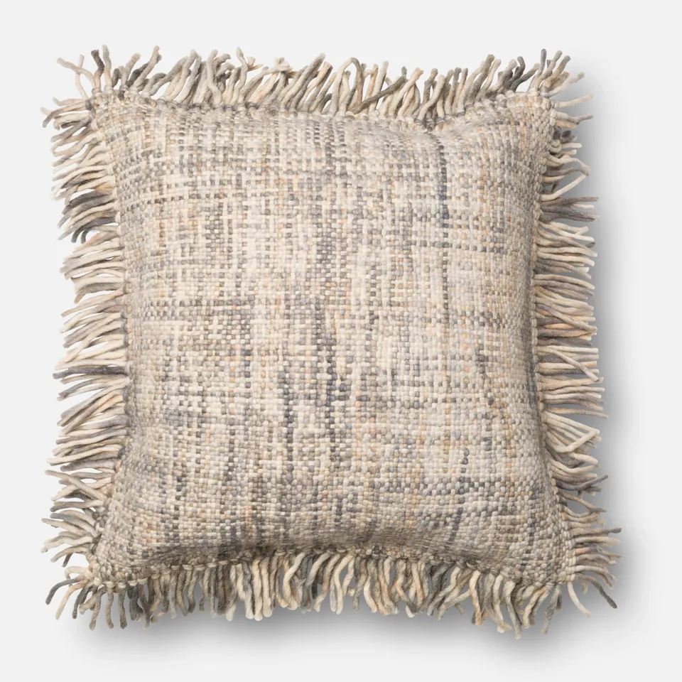 PILLOWS - GREY - 22" X 22" Cover Only