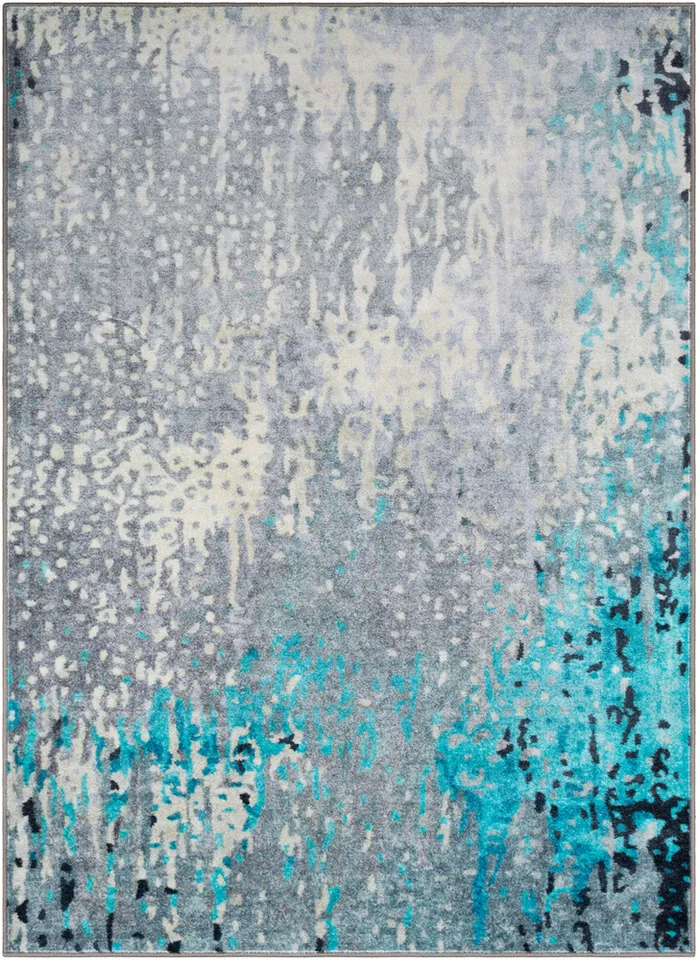 Silk Road Gray Indoor 2' x 2'11" Machine Woven Rug