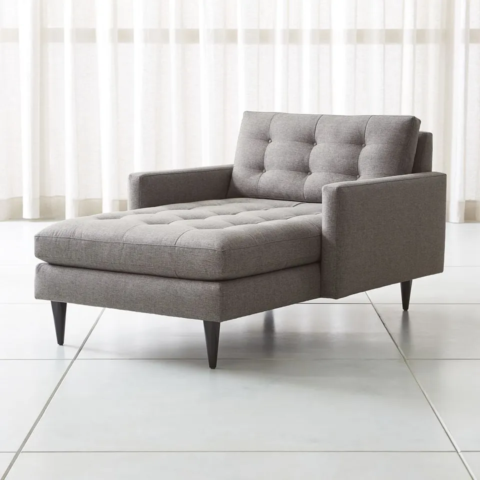 Petrie 42" Midcentury Chaise Lounge