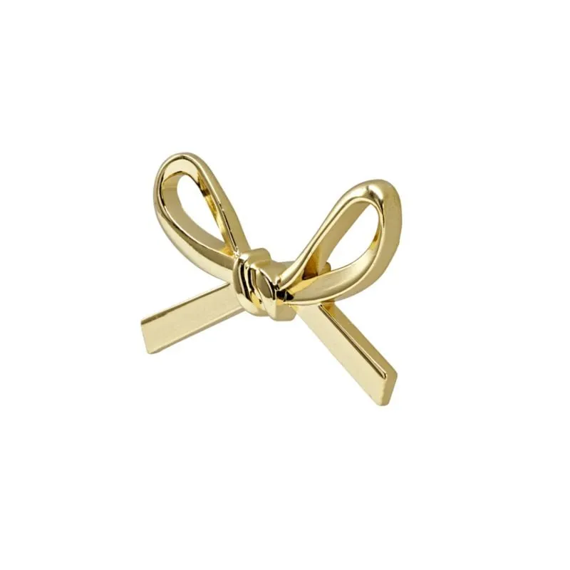 Gold Bow Metal Knob