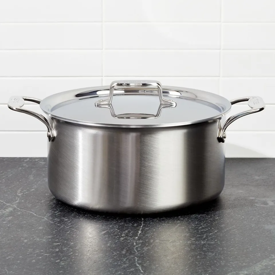 All-Clad ® D5 Brushed Stainless 8-Qt. Stockpot with Lid