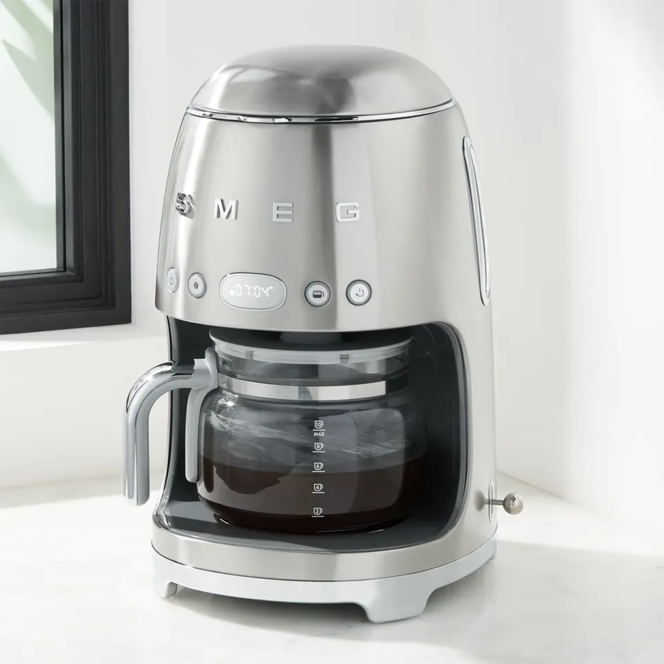 SMEG Stainless Steel Retro Drip Coffee Maker