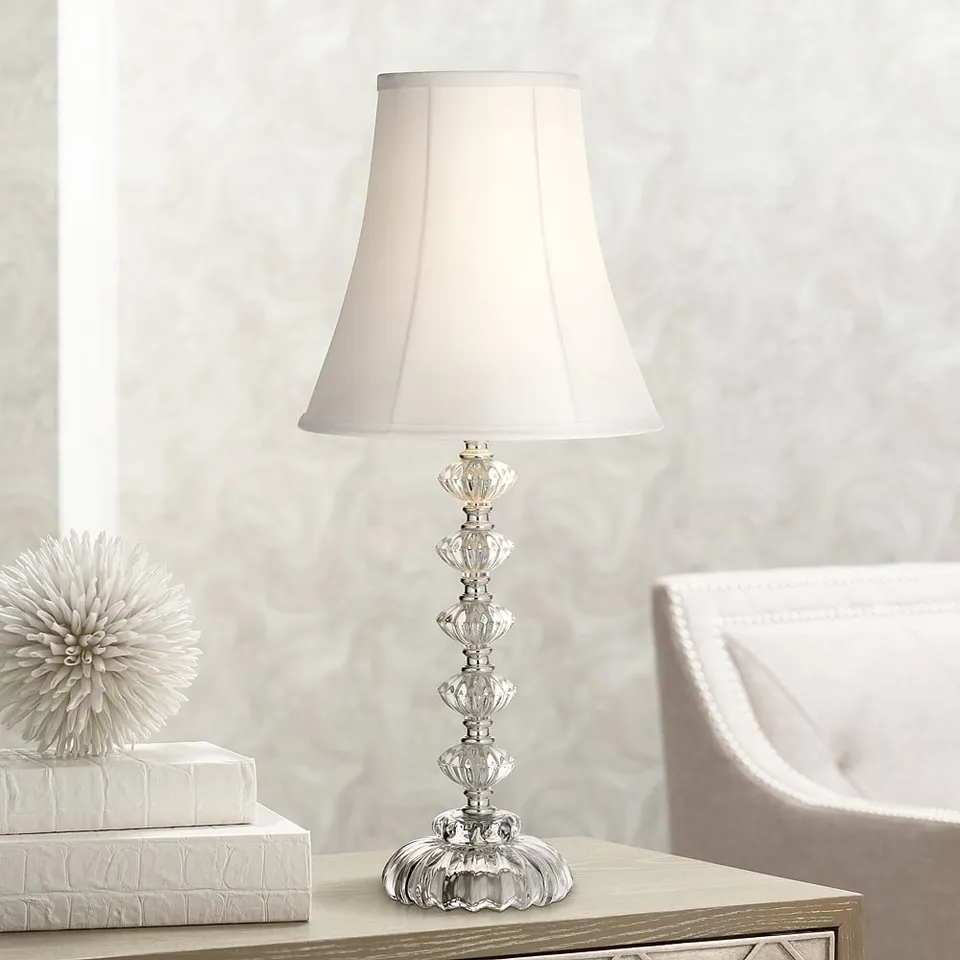 Bohemia 21" High Clear Stacked Glass Table Lamp