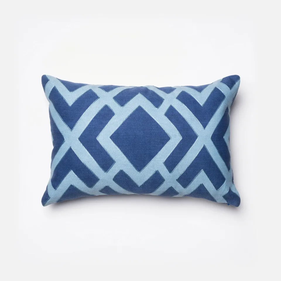 PILLOWS - BLUE / BLUE - 13" X 21" Cover w/Down