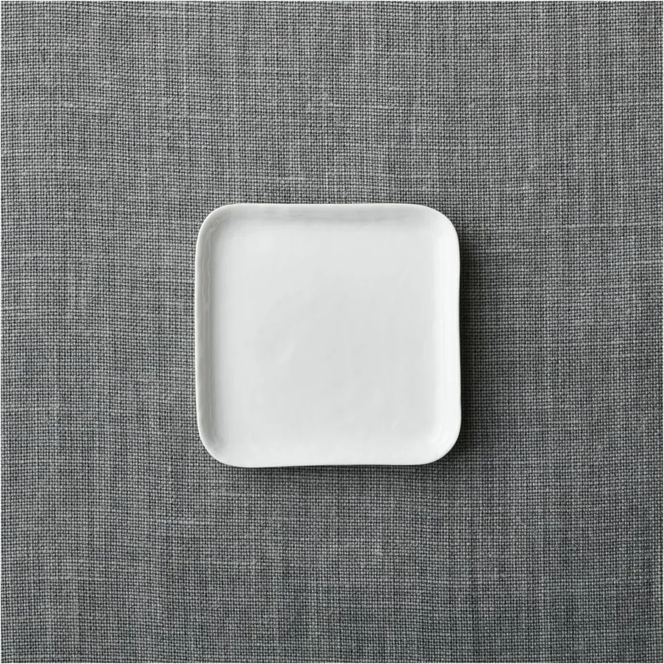 Mercer White Square Porcelain Appetizer Plate