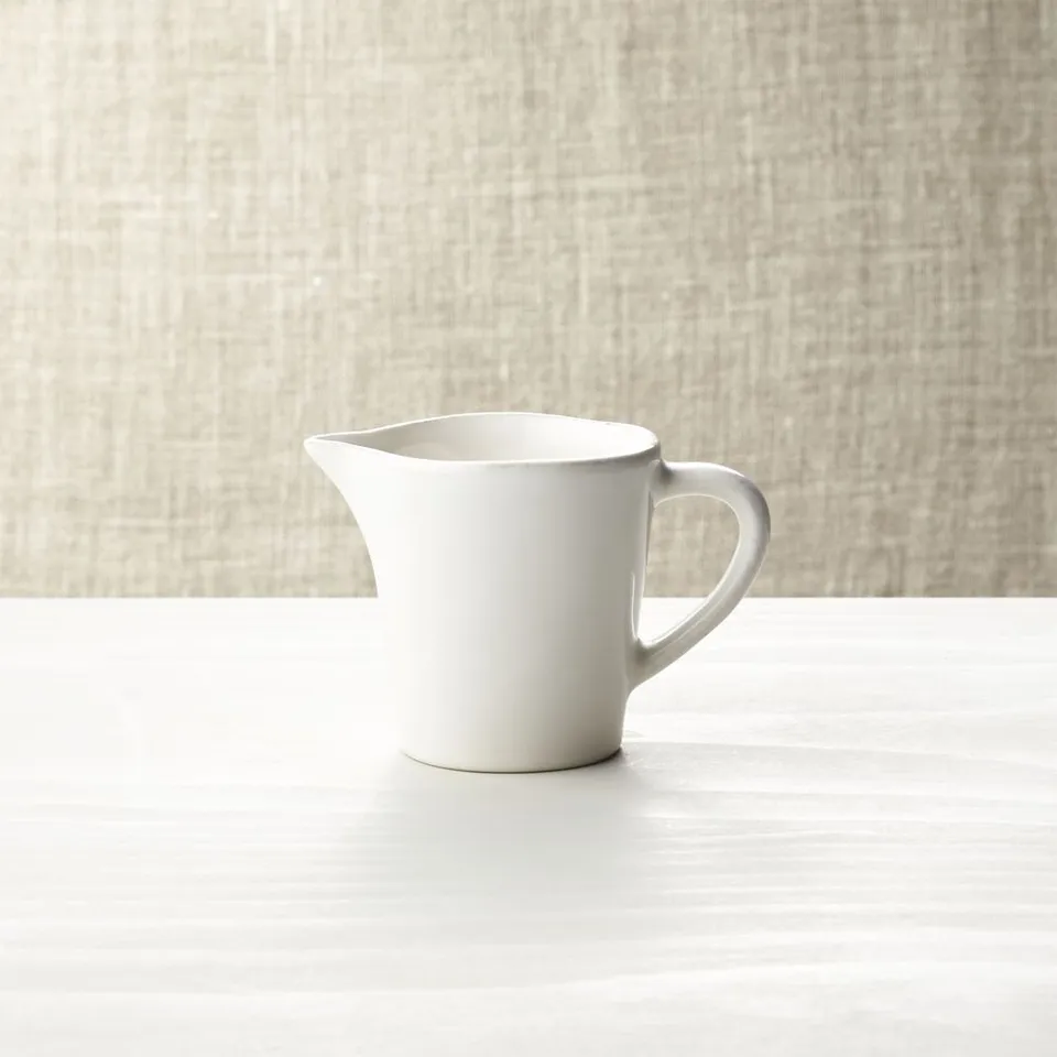Marin White Stoneware Creamer