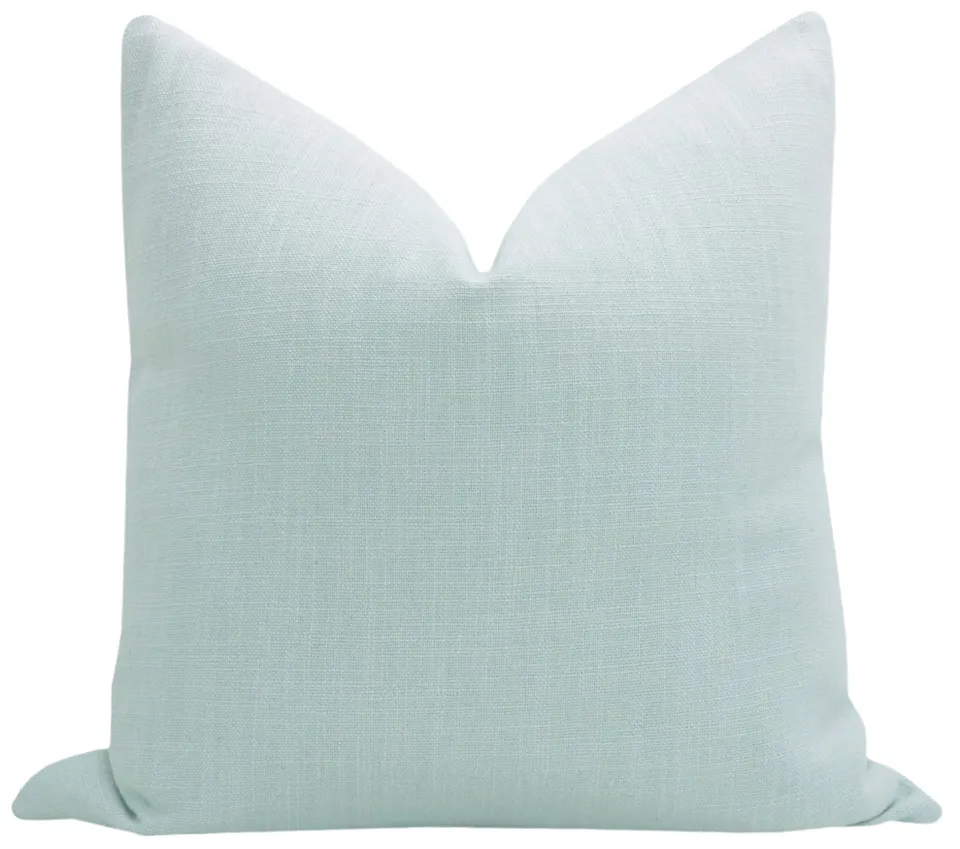 SIGNATURE LINEN // SPA BLUE - 26" X 26"