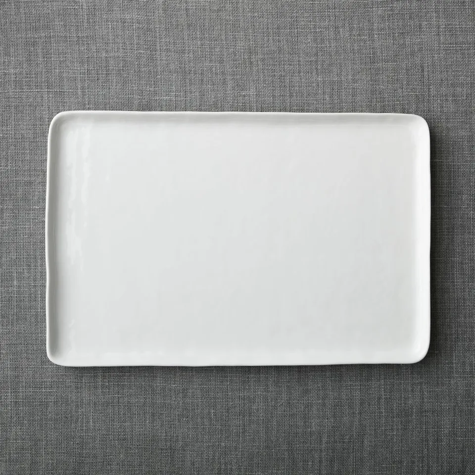 Mercer White Rectangle Porcelain Platter