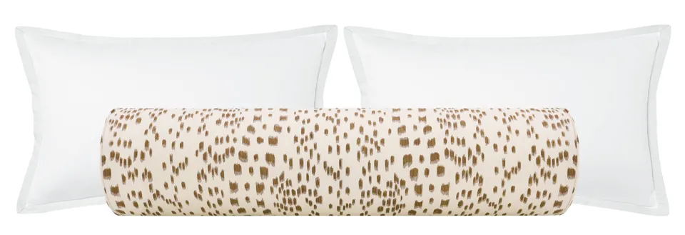 THE BOLSTER :: LES TOUCHES // TAN | BRUNSCHWIG & FILS - QUEEN // 9" X 36"