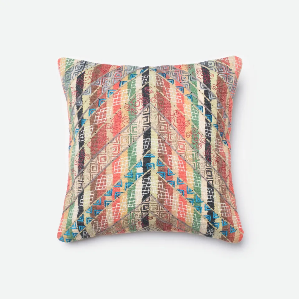 PILLOWS - MULTI - 18" X 18" Cover w/Down