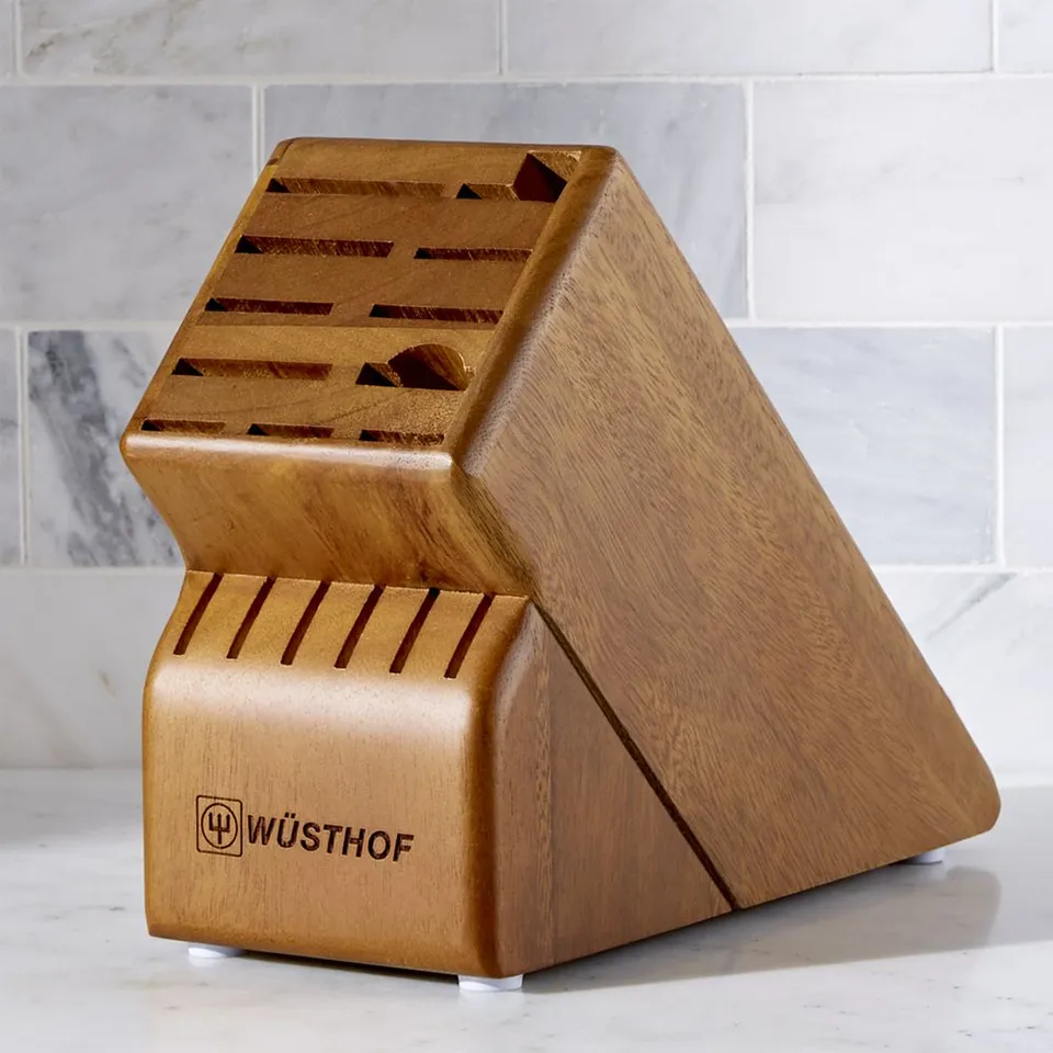 Wusthof ® 17-Slot Walnut Knife Block
