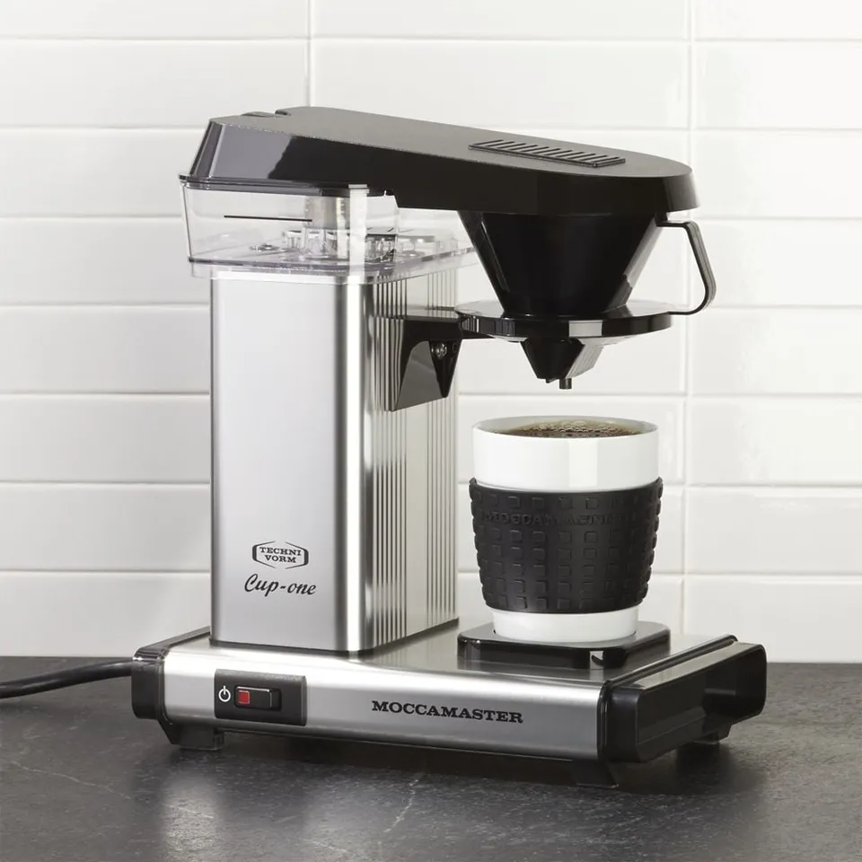 Moccamaster Cup-One Single-Serve Polished Silver Coffee Maker