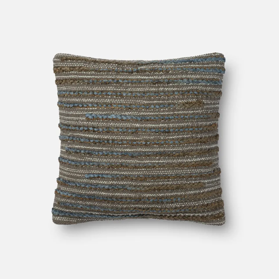 PILLOWS - STEEL - 18" X 18" Cover w/Down