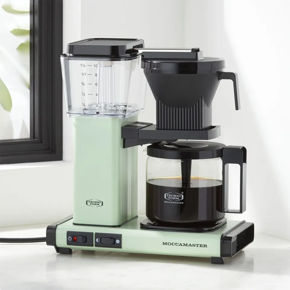 Moccamaster KBGV Select Glass Brewer 10-Cup Pistachio Coffee Maker