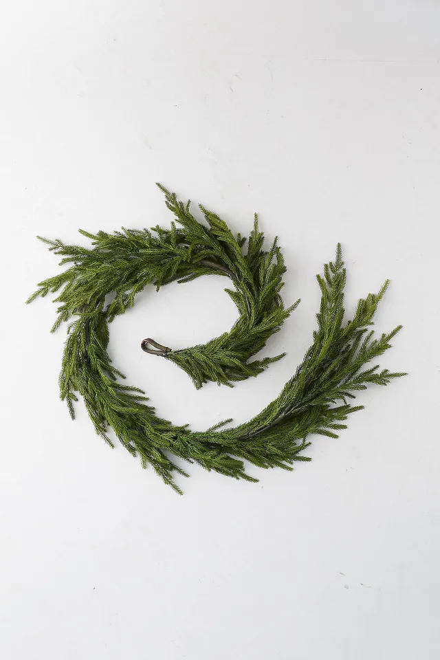 Faux Norfolk Pine Garland, 6'