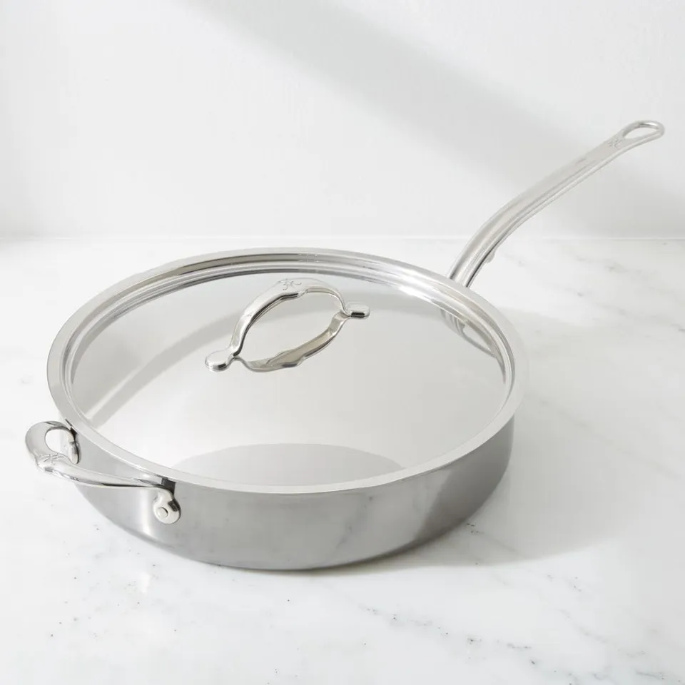 Hestan NanoBond Stainless Steel 5-Qt. Sauté Pan with Helper Handle