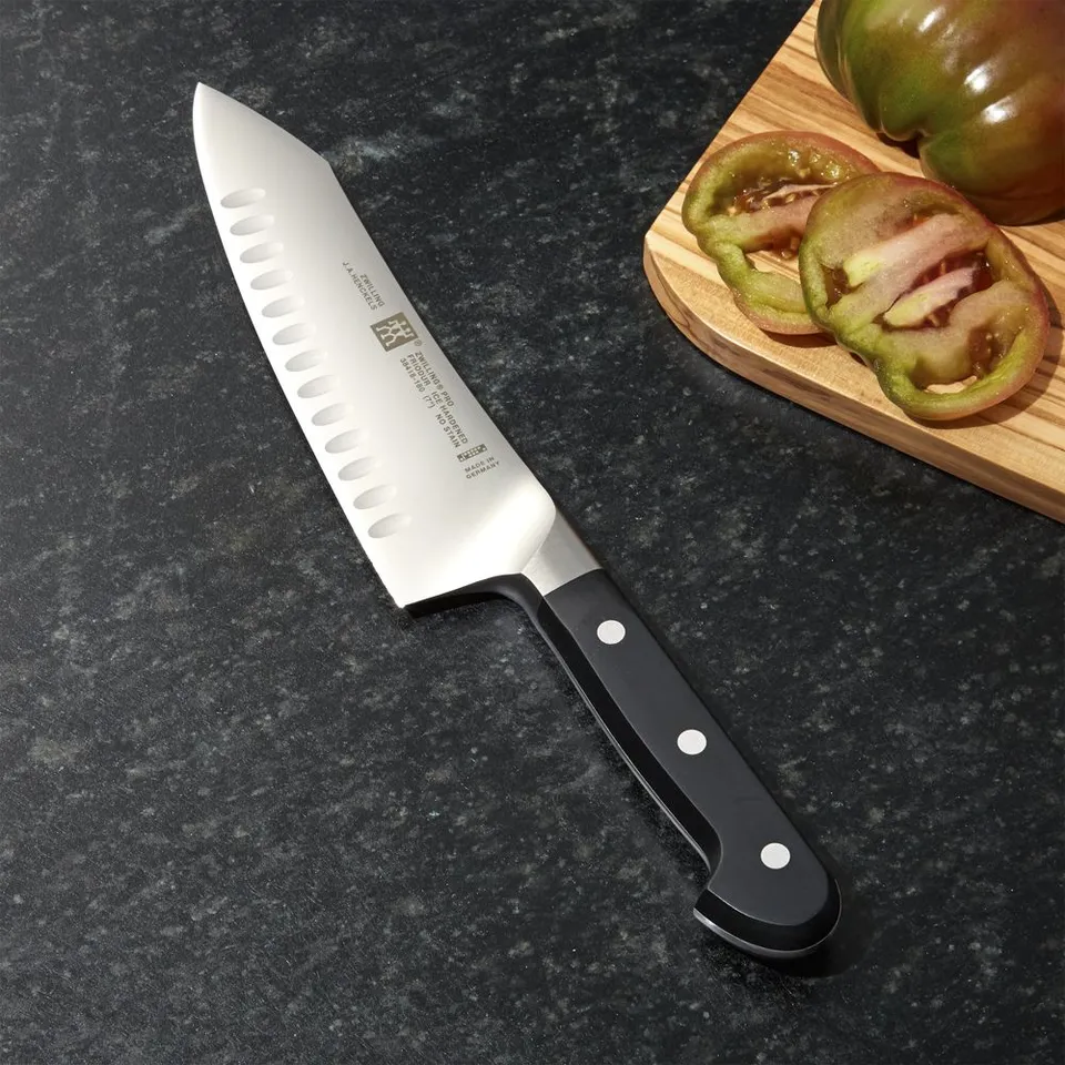 ZWILLING ® Pro 7" Hollow-Edge Rocking Santoku Knife