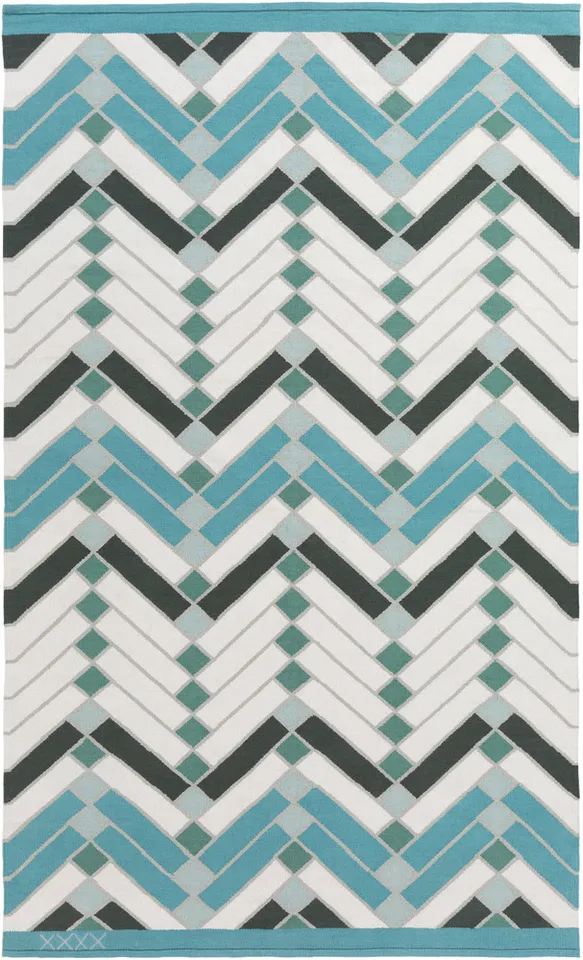 Savannah Blue Indoor 2' x 3' Handmade Rug