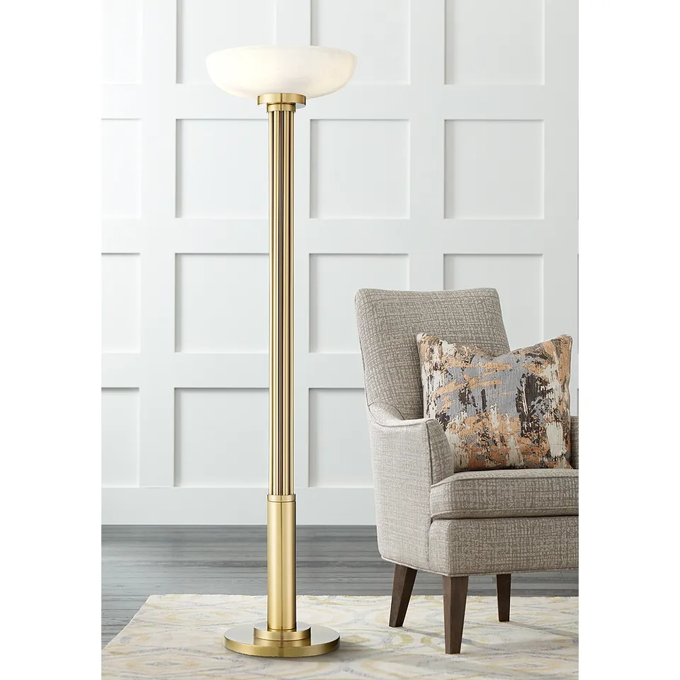 Possini Euro Granview 70" Gold Light Blaster 4-Light Torchiere