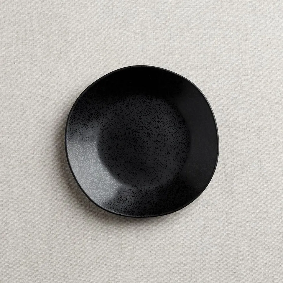 Marin Matte Black Stoneware Salad Plate