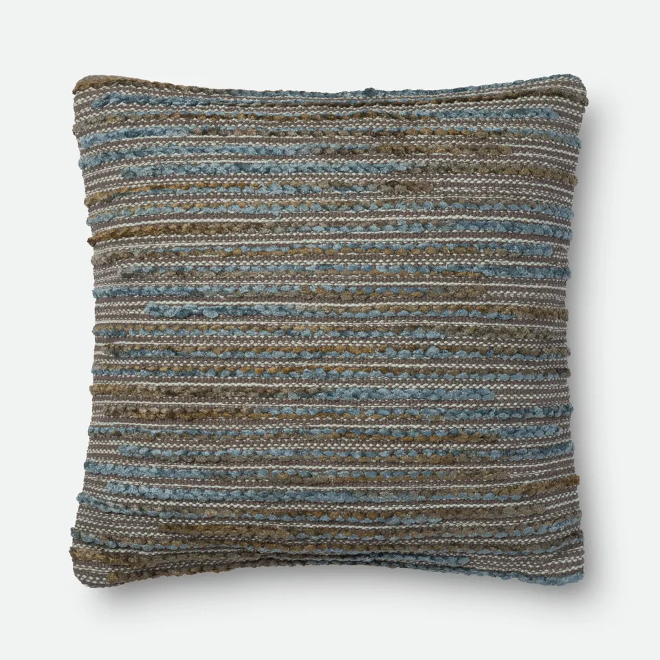 PILLOWS - STEEL - 22" X 22" Cover w/Down