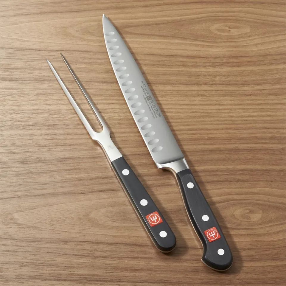 2-Piece Wusthof ® Classic Black Carving Set