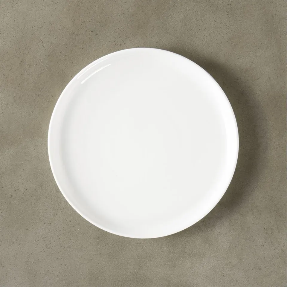 Contact White Ceramic Salad Plate