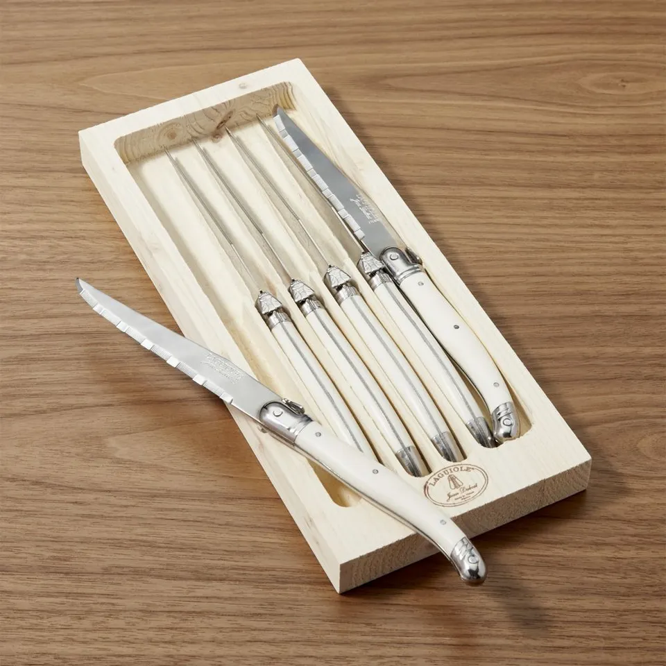 Jean Dubost Laguiole ® Ivory  Steak Knives, Set of 6