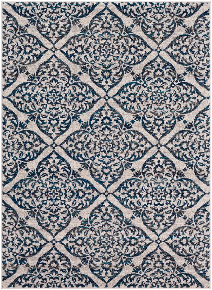 Clairmont Blue Indoor 2' x 3' Machine Woven Rug