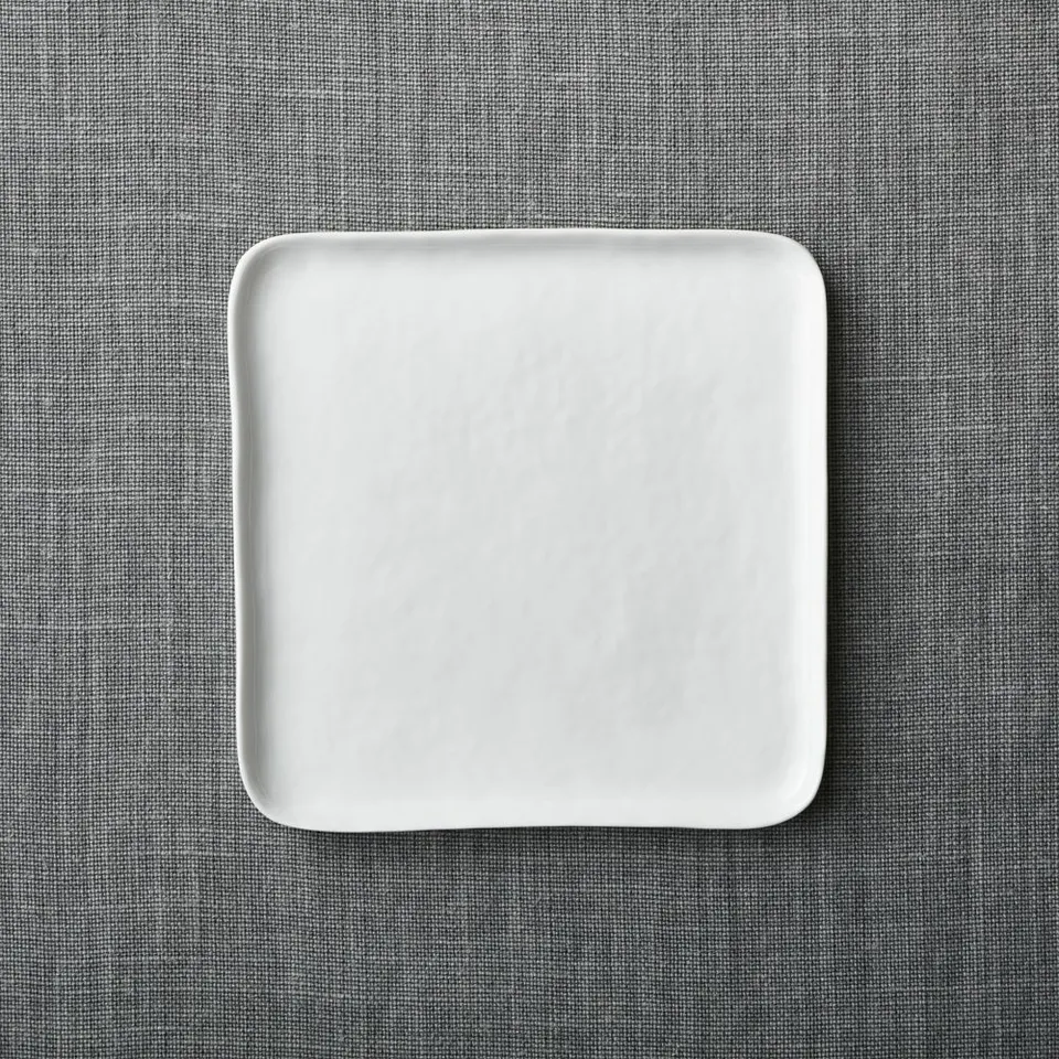 Mercer White Square Porcelain Salad Plate