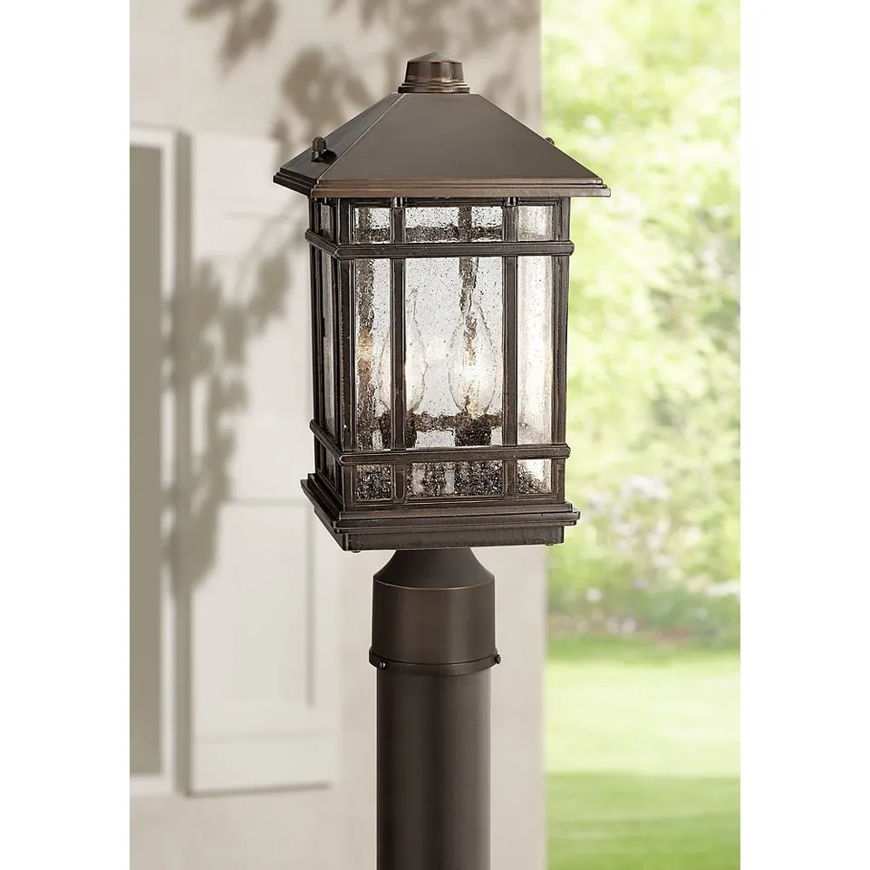 Sierra Craftsman 14" High Bronze Outdoor Post Mount Light
