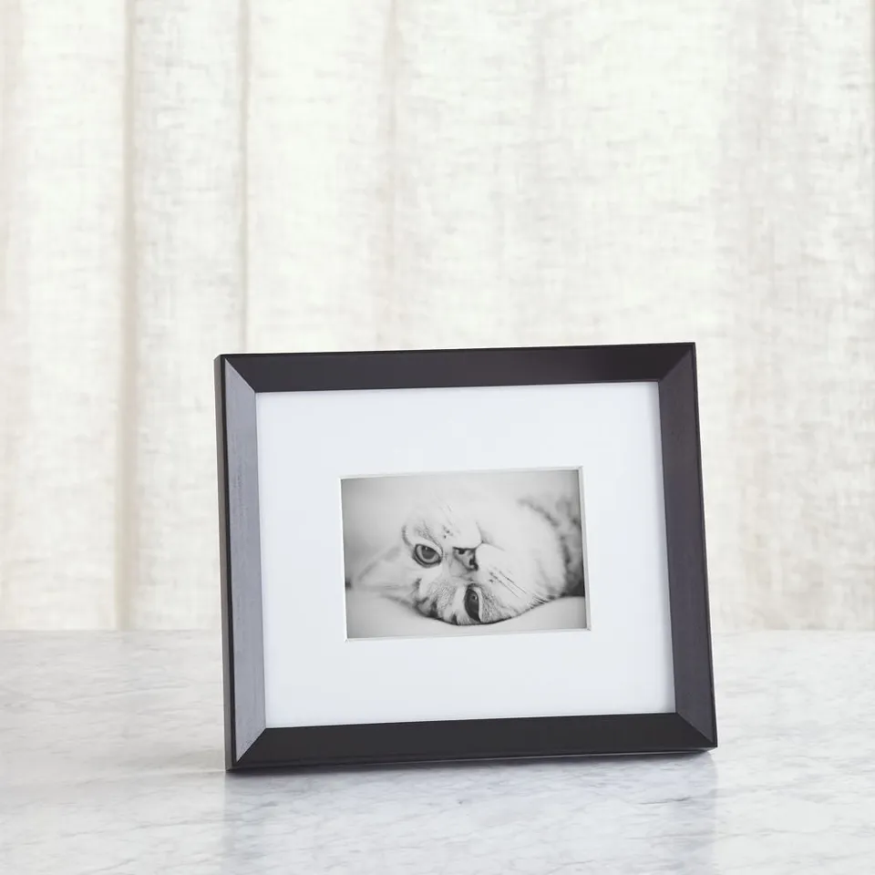 Icon Wood 4x6 Black Picture Frame