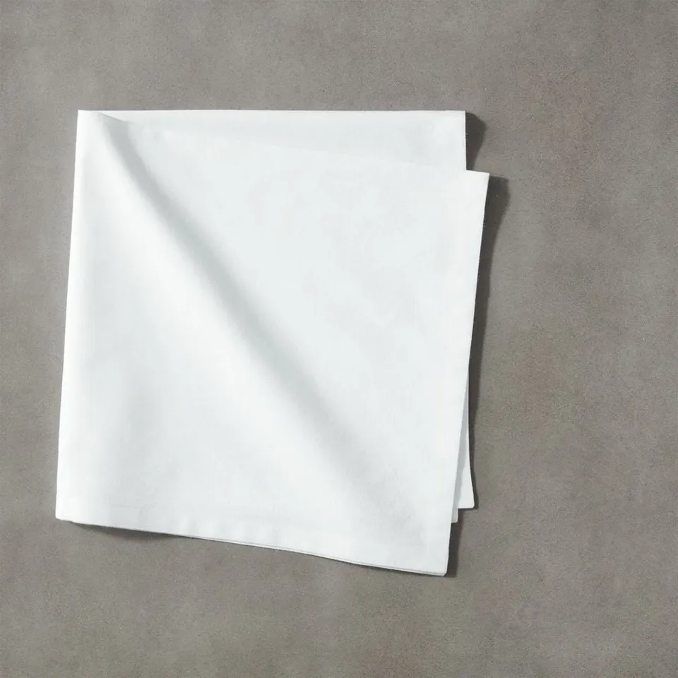 Poplin White Cloth Napkin
